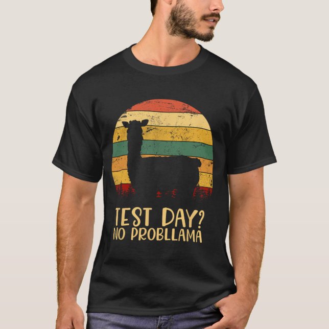 Camiseta Día sin problemas profesor de silueta de estudiant (Anverso)