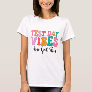 Camiseta Día Vibes Groovy Prueba Día de Profesora Mujeres E