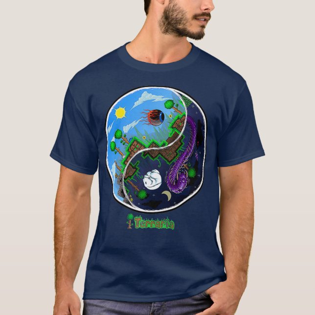 Camiseta Día y noche de Terraria (Anverso)