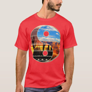 Camiseta Día y noche del desierto de Yin Yang