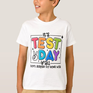 Camiseta Día Y'all Rock The Test 1 2 3 Motivación