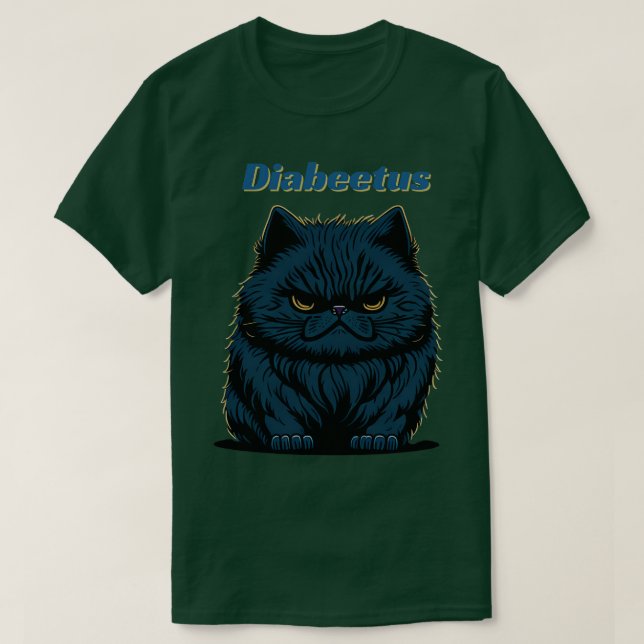 Camiseta Diabeetus Cat (Diseño del anverso)