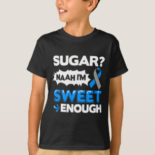 Camiseta Diabetes cita advertencias de diabetes contra la d