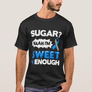 Camiseta Diabetes cita advertencias de diabetes contra la d