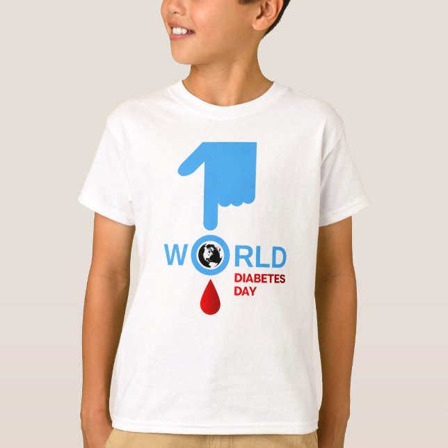 Camiseta Diabetes conciencia mundo diabetes día 14 de (Anverso)