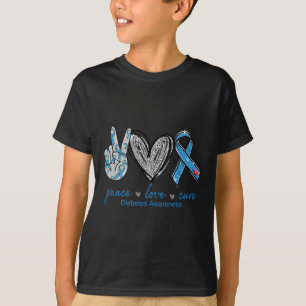 Camiseta Diabetes Conciencia Paz Cura de amor