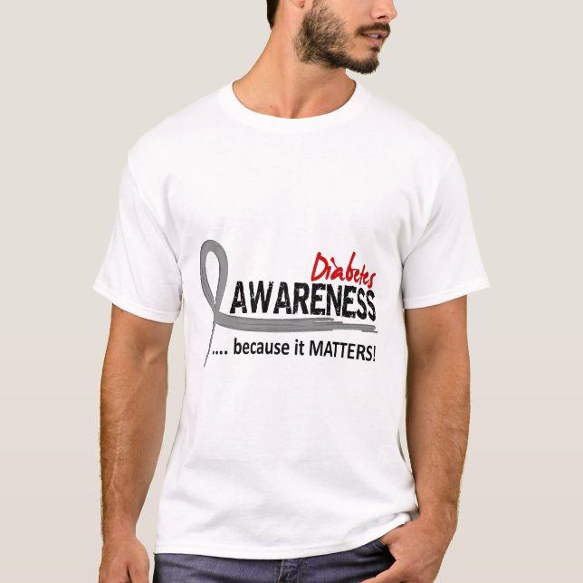 Camiseta Diabetes de la conciencia 2 (Anverso)