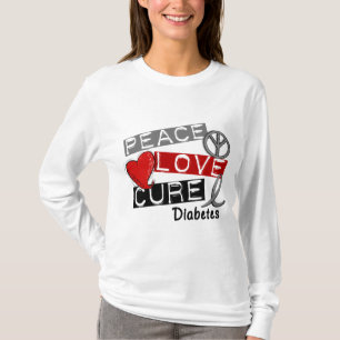 CAMISETA DIABETES DE LA CURACIÓN DEL AMOR DE LA PAZ