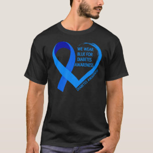 Camiseta Diabetes Día T1D T2D Usamos Azul Para La Diabetes 