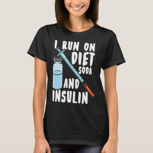 Camiseta Diabetes Dieta De Soda E Insulina Diabética