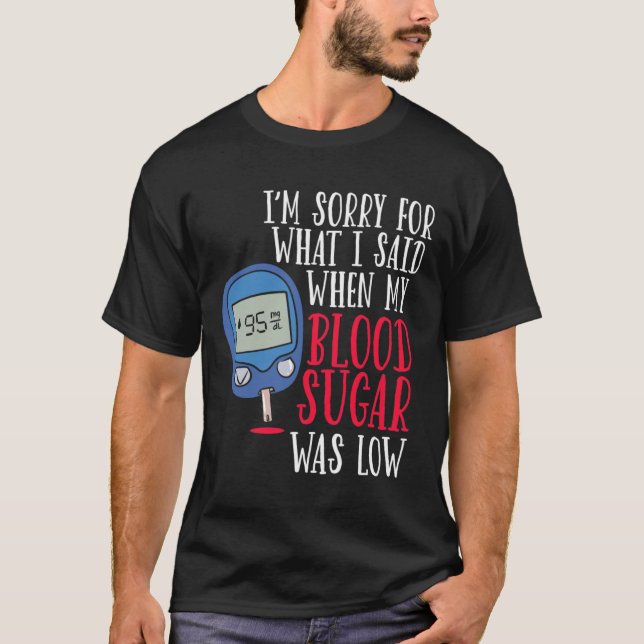 Camiseta Diabetes divertidos (Anverso)