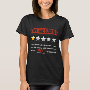 Camiseta Diabetes divertidos Chiste Humor diabético