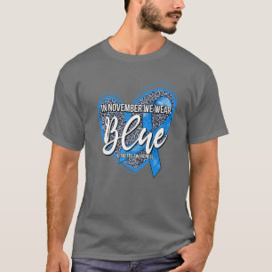 Camiseta Diabetes En Noviembre Usamos Leopardo H De Cinta A