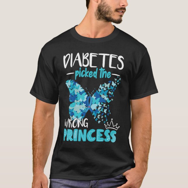 Camiseta Diabetes Picked The Wrong Princess Diabetes (Anverso)
