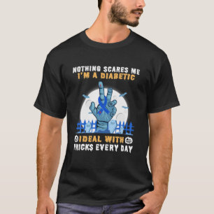 Camiseta Diabetes Que Trata Con Picos Todos Los Días Graci