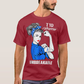 Camiseta Diabetes T1D Tipo 1 Conciencia sobre la diabetes t