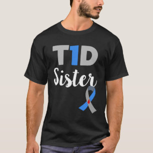 Camiseta Diabetes Tipo 1 Conciencia Concienciación Ayuda he