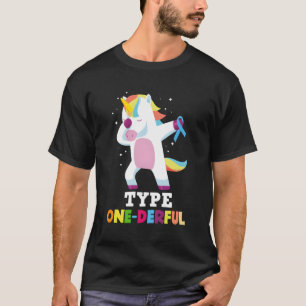 Camiseta Diabetes Tipo 1 Diabetes T1D Tipo 1 Derivado Unico