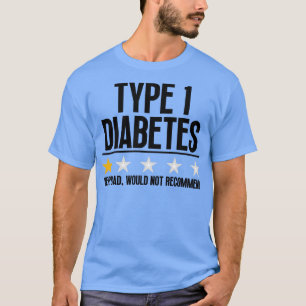 Camiseta Diabetes tipo 1 divertida 3