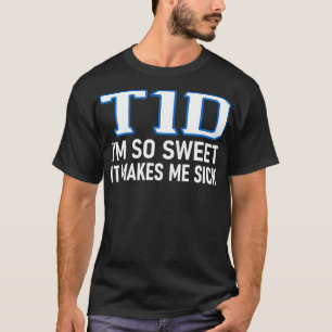 Camiseta Diabetes Tipo 1 Graciosos Regalos De Novedad T1D P