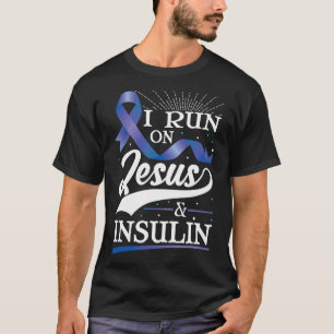Camiseta Diabetes Tipo 1 Guerrero de Cinta Azul divertida