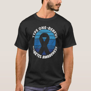 Camiseta Diabetes Tipo 1 Maravillosa Conciencia sobre el T1
