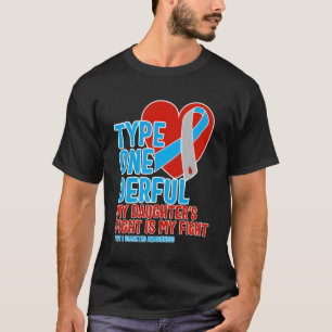 Camiseta Diabetes tipo 1 Mi lucha de hijas es mi lucha