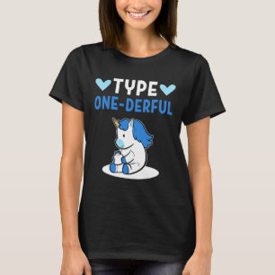 Camiseta Diabetes Tipo 1 Niños Diabetes Unicornio Tipo 1 D