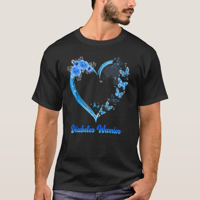 Camiseta Diabetes warrior heart (Anverso)