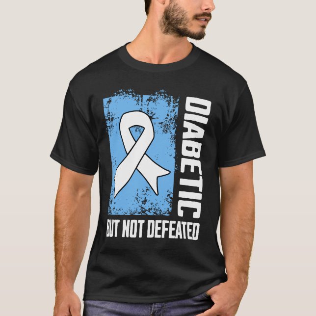 Camiseta Diabetic But Not Defeated (Anverso)
