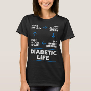 Camiseta Diabetic Life Cycle Fun Diabetes Sensibilización s