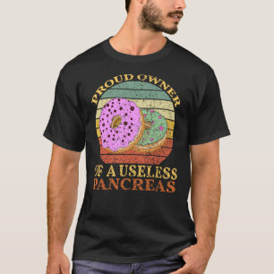 Camiseta Diabético Orgulloso Dueño De Un Inútil Retro De Pá