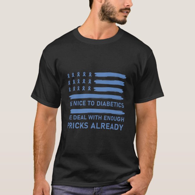 Camiseta diabéticos, ya nos ocupamos de suficientes bromas (Anverso)