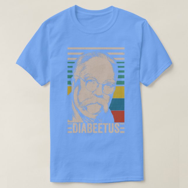 Camiseta Diabetus Wilford Brimley Estilo Vintage Lon (Diseño del anverso)