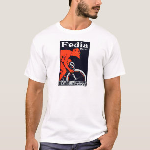 Camiseta Diablo 1920 que monta una bicicleta