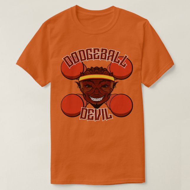 Camiseta Diablo de Dodgeball (Diseño del anverso)
