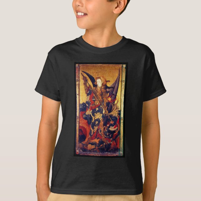 Camiseta Diablo de victoria de San Miguel como caballero (Anverso)