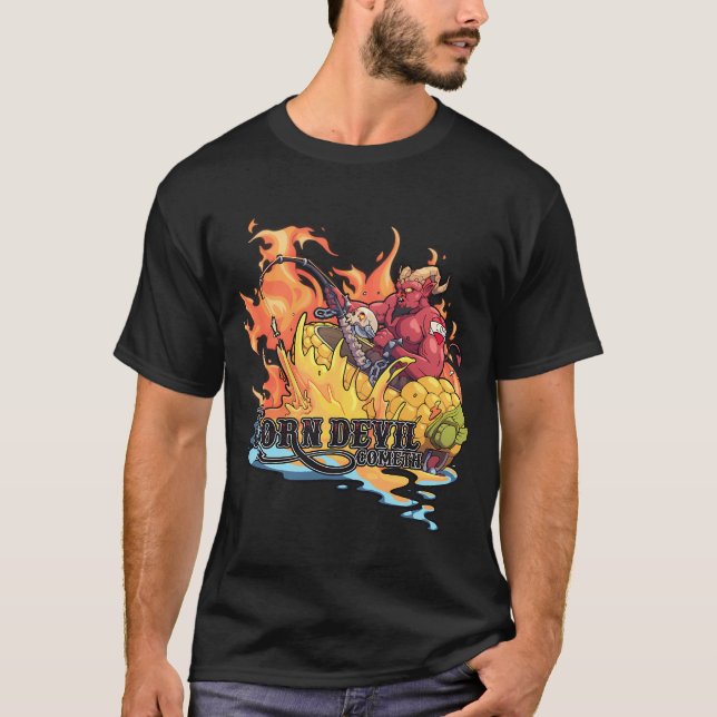 Camiseta Diablo del Maíz (Rojo) (Anverso)