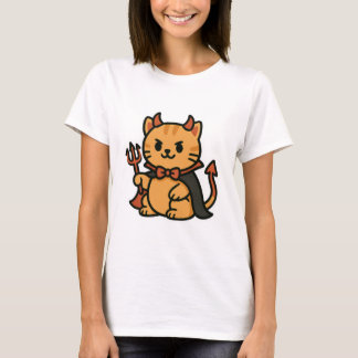 Camiseta Diablo felino de Halloween