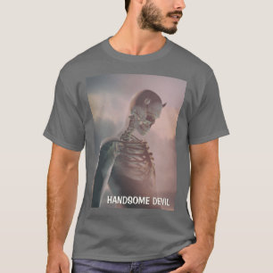 Camiseta Diablo guapo. Esqueleto con cuernos