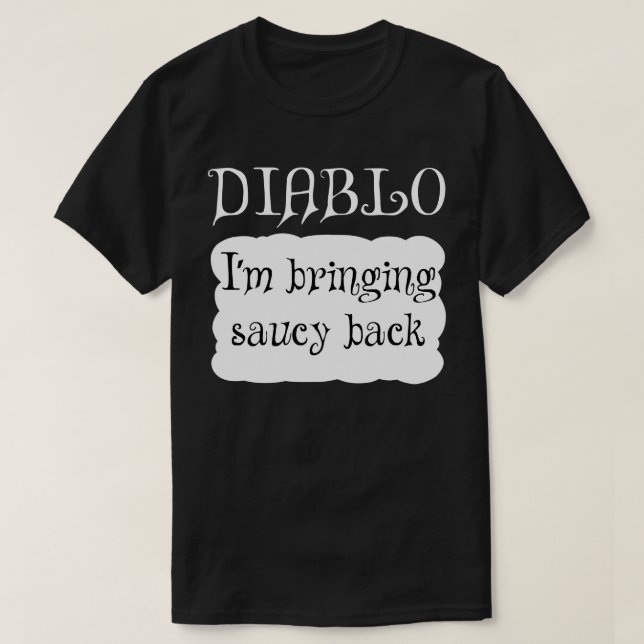 Camiseta DIABLO Hot Packet Halloween Taco Costume (Diseño del anverso)