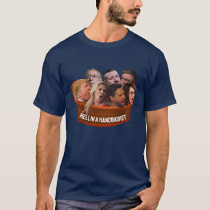 Camiseta Diablos divertidos en una canasta anti-MAGA anti-T