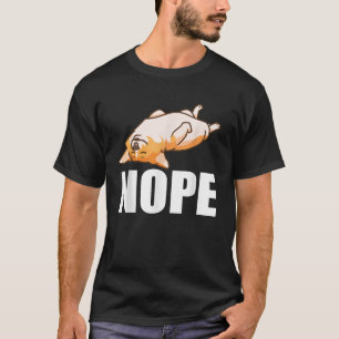 Camiseta Diablos graciosos y vintage Nope Corgi Lover