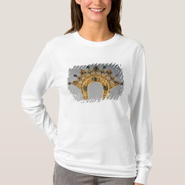 Camiseta Diadema rusa, oro fijado con las perlas (Anverso)