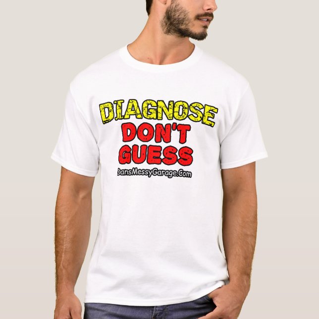 Camiseta Diagnostica. No Adivines (Anverso)
