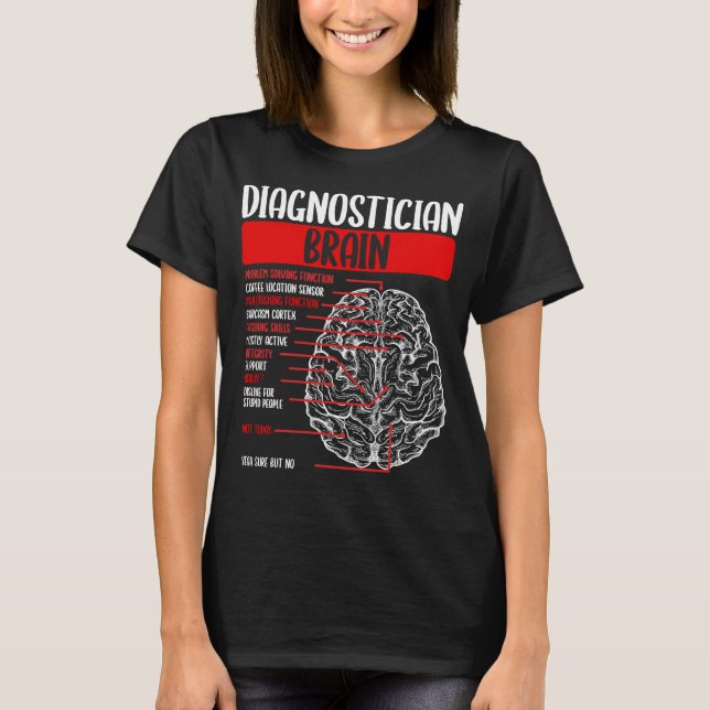 Camiseta Diagnóstico Educativo del Cerebro (Anverso)