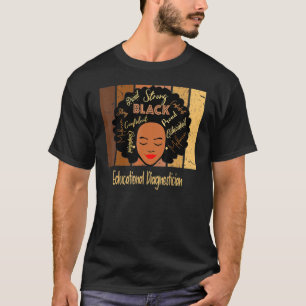 Camiseta Diagnóstico educativo negro ama a los afroamerican