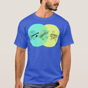 Camiseta Diagrama 1 de Venn de Platypus Keytar