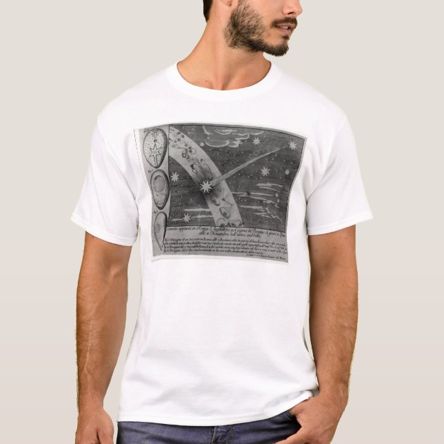 Camiseta Diagrama astrológico del cometa (Anverso)