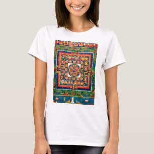 Camiseta Diagrama Cósmico Mandala para Meditación